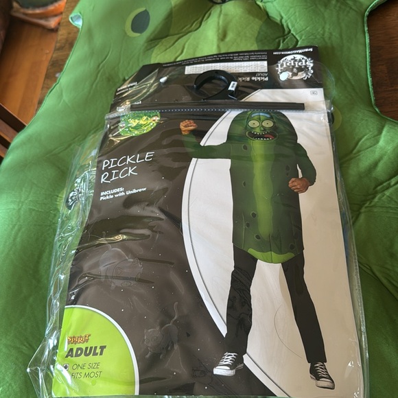Spirit Halloween Rick and Morty pickle Rick costume adult on size used - Picture 2 of 5